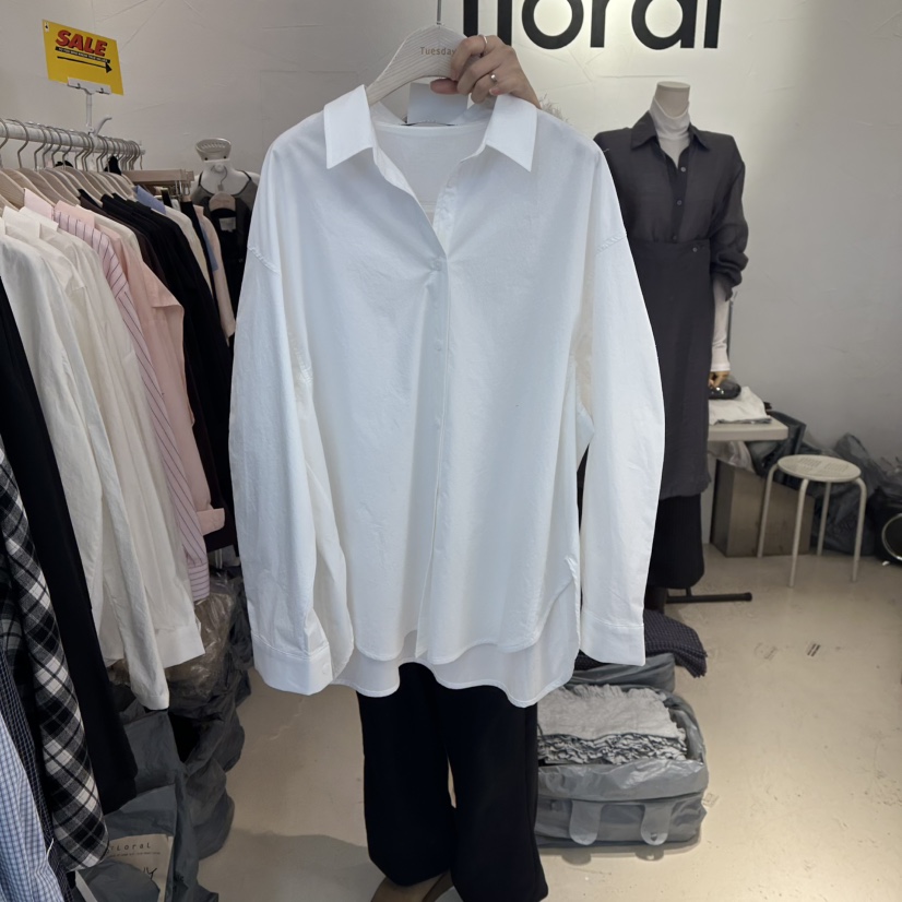 FLORAL韓國直郵女士新品熱賣時尚休閑人氣職業襯衫蕾絲衫FLORAL襯衫/蕾絲衫圖色2