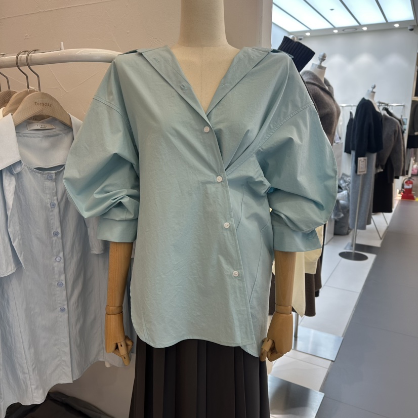 FLORAL韓國直郵女士新品熱賣時尚休閑人氣職業襯衫蕾絲衫FLORAL襯衫/蕾絲衫圖色3