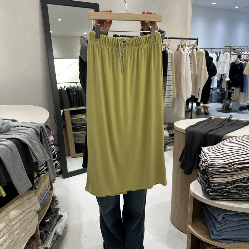 AURA韓國代購女裝新款推薦26春季休閑人氣時尚熱賣職業長裙Au ra長裙圖色1