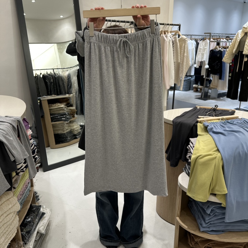 AURA韓國代購女裝新款推薦26春季休閑人氣時尚熱賣職業長裙Au ra長裙圖色3