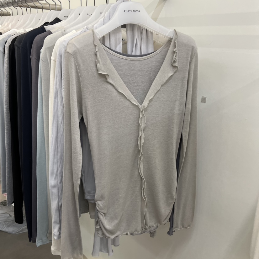 PORTS MOSS東大門實拍女裝新品休閑熱賣推薦時尚長袖T恤PORTS MOSS長袖T恤圖色3
