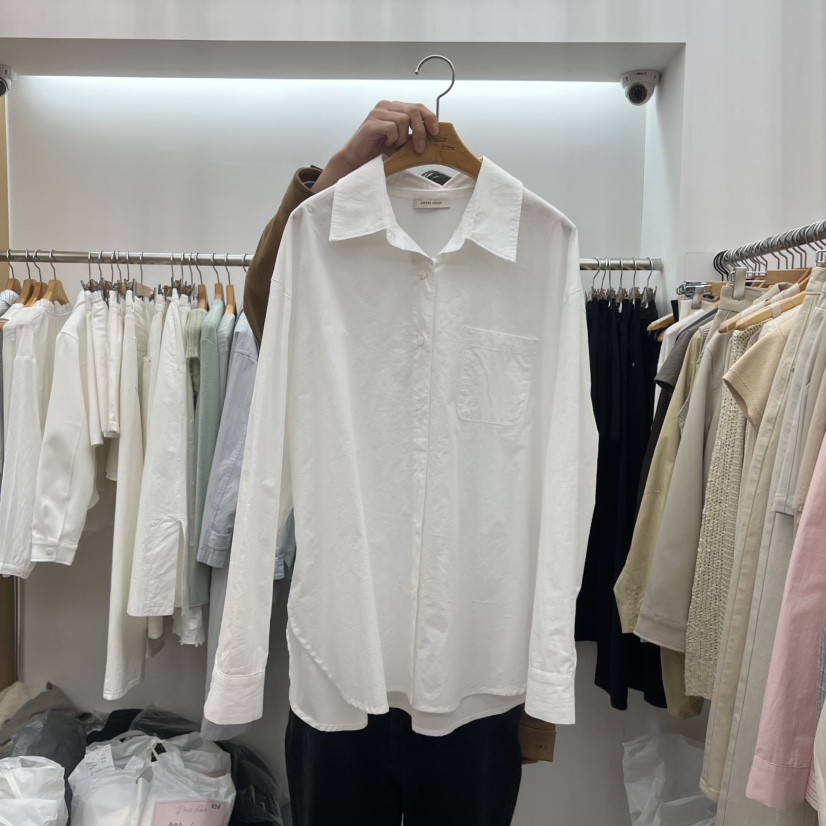 DRESS ROOM東大門代購女裝新款熱賣人氣休閑襯衫蕾絲衫棉DRESS ROOM襯衫/蕾絲衫圖色3