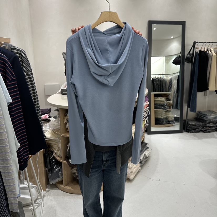 AURA東大門代購女裝新品人氣休閑熱賣26春季時尚推薦長袖T恤Au ra長袖T恤