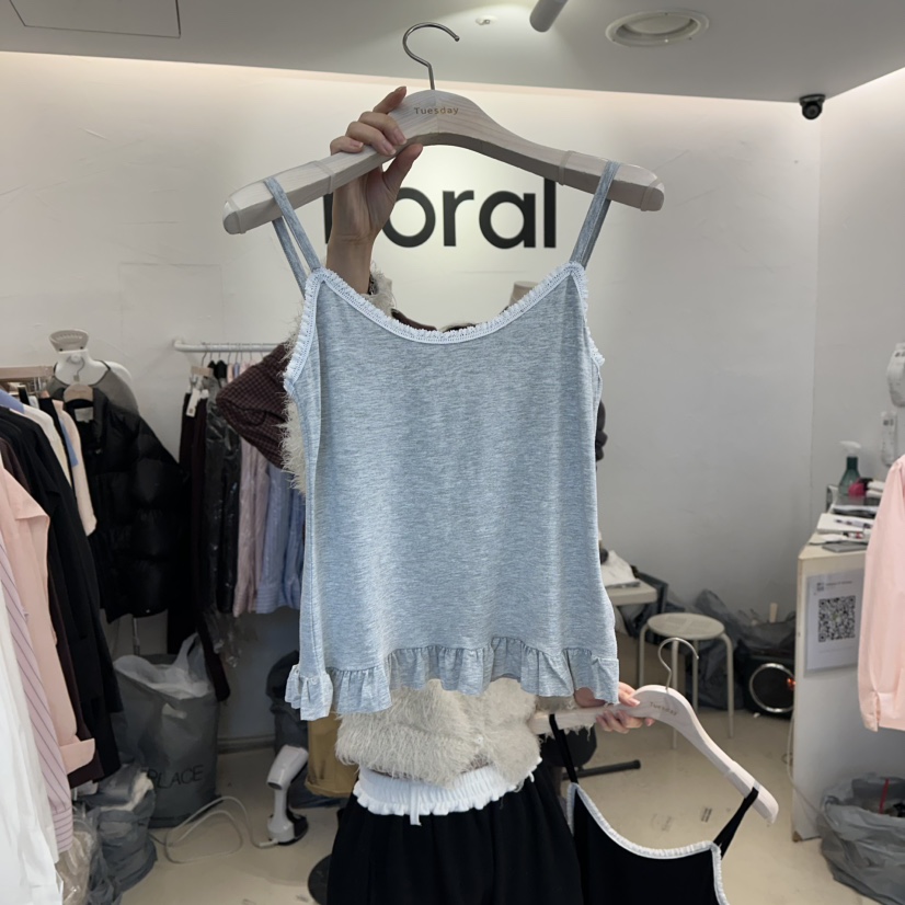 FLORAL韓國代購女士新款推薦熱賣職業時尚26春季吊帶背心FLORAL吊帶/背心圖色2