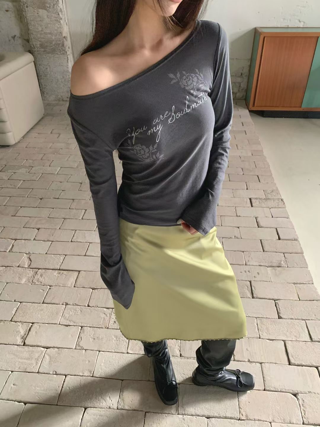 FORMAL韓國代購女裝新款時尚26春夏推薦人氣熱賣休閑長袖T恤FORMAL長袖T恤