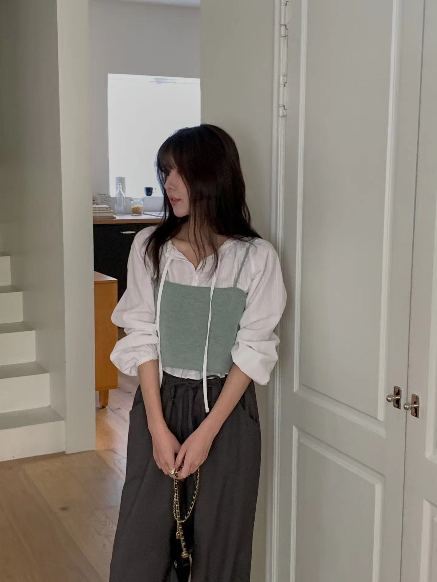 MIELLE-미엘르-OT東大門實拍女裝新款休閑吊帶背心不含內搭MIELLE-미엘르-OT吊帶/背心