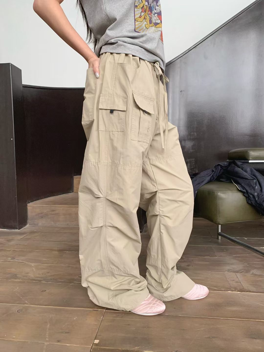 FORMAL韓國直郵女士新品推薦26春夏真品休閑職業休閑褲尼龍FORMAL休閑褲