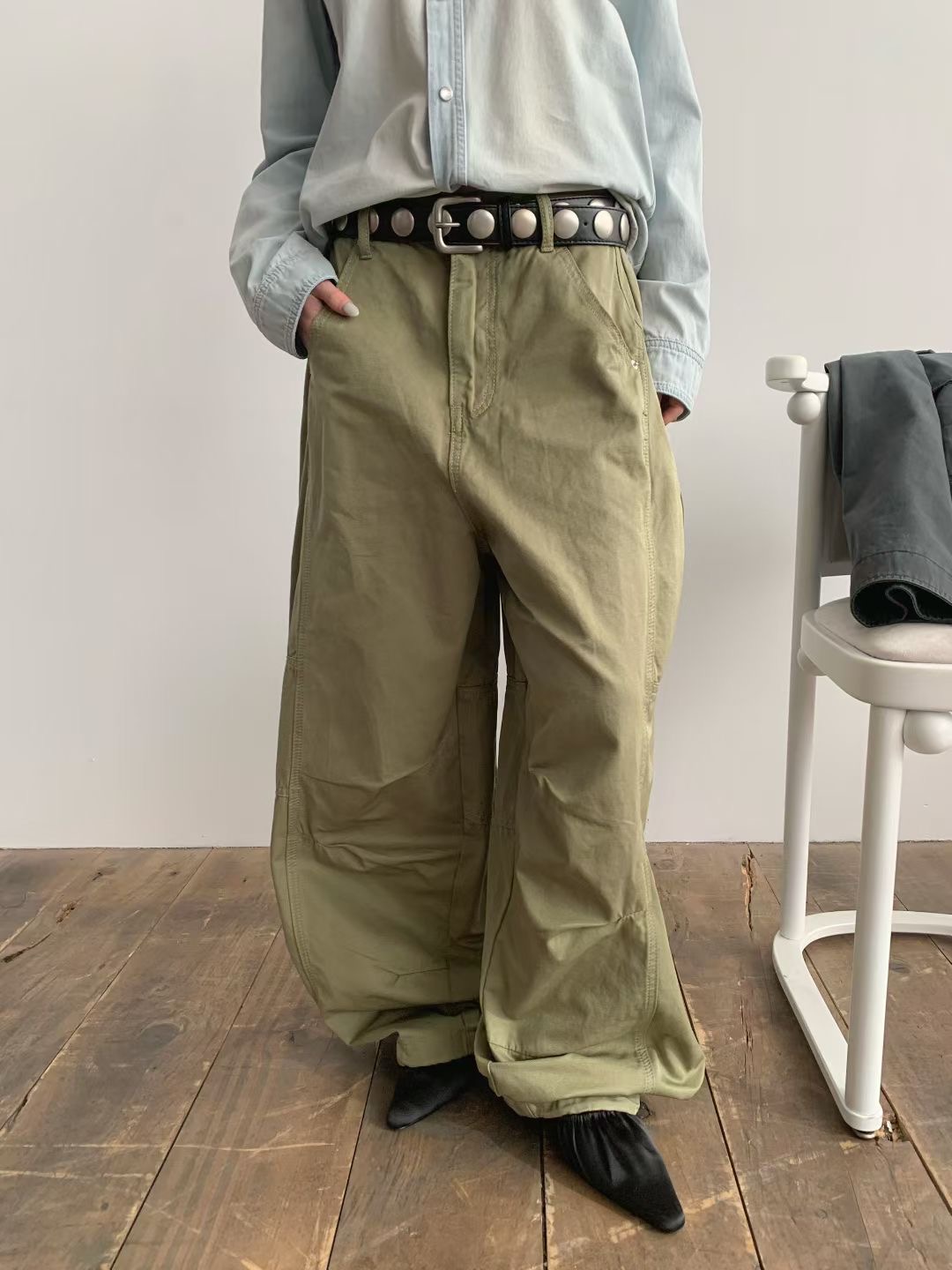 FORMAL韓國代購女士新款熱賣真品推薦休閑休閑褲不含腰帶FORMAL休閑褲圖色2