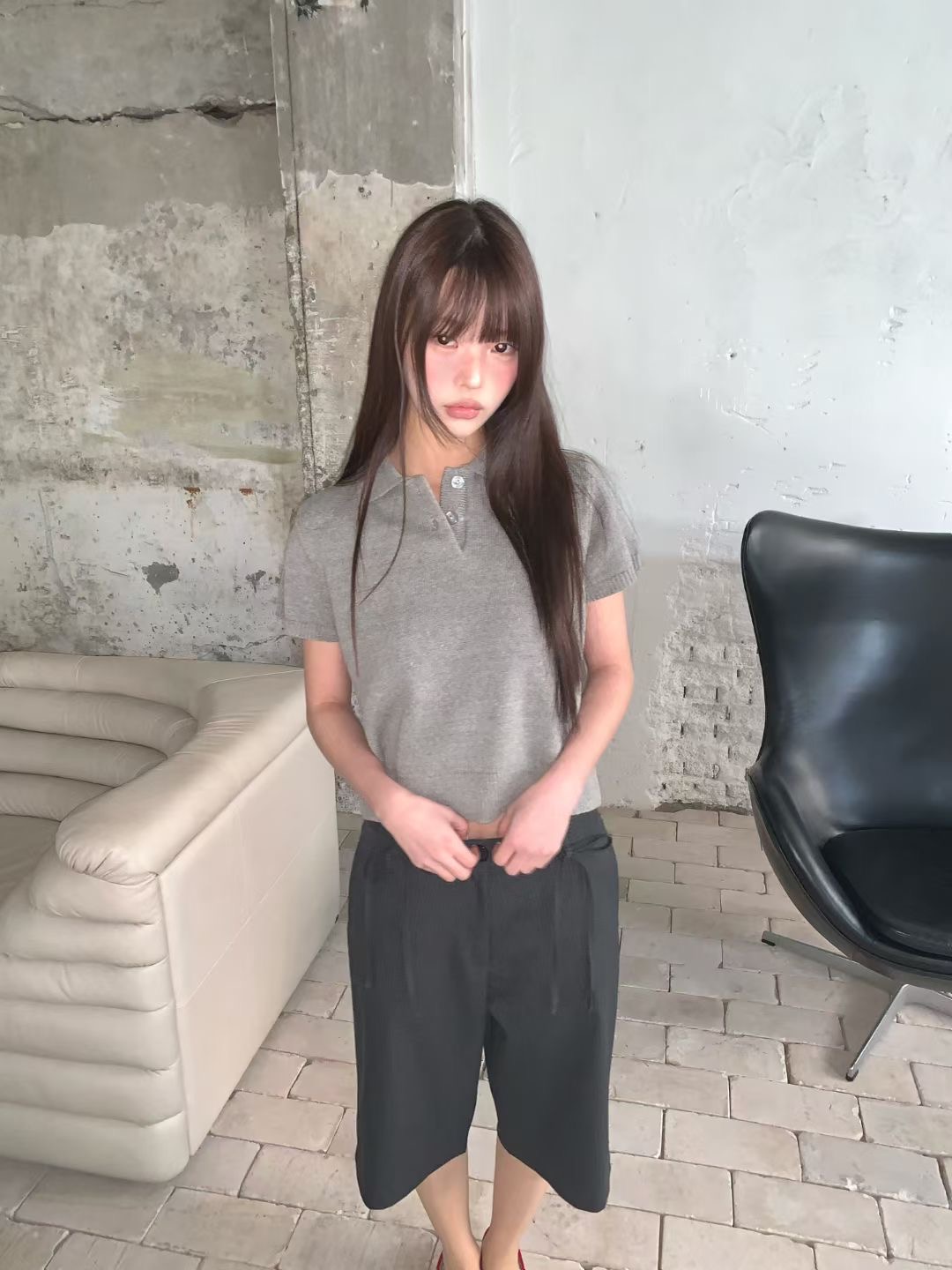 FORMAL東大門代購女裝新品真品人氣時尚職業26春夏針織衫紐扣FORMAL針織衫圖色2