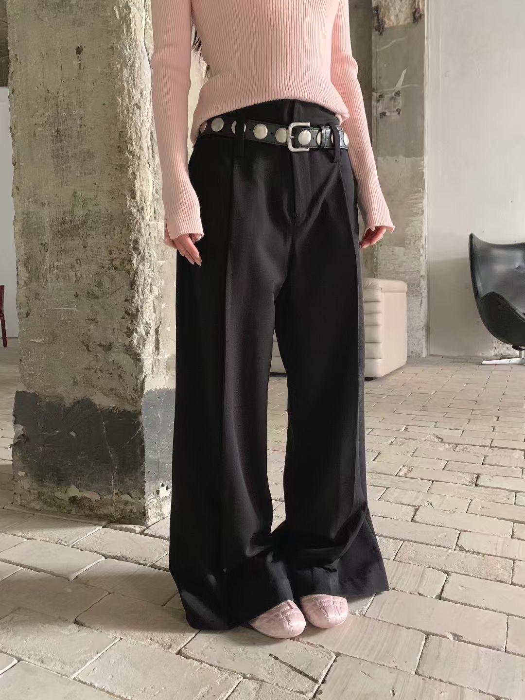 FORMAL韓國代購女裝新款26春夏人氣熱賣真品休閑褲不含腰帶FORMAL休閑褲圖色2