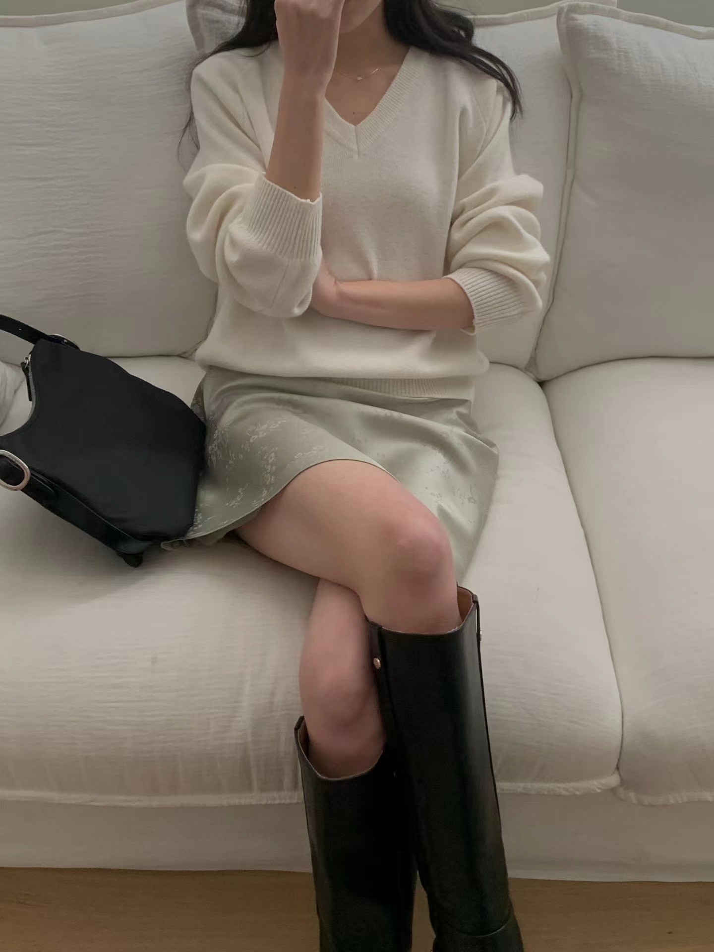 MIELLE-미엘르-OT東大門直郵女裝新品職業熱賣針織衫羅紋MIELLE-미엘르-OT針織衫圖色3