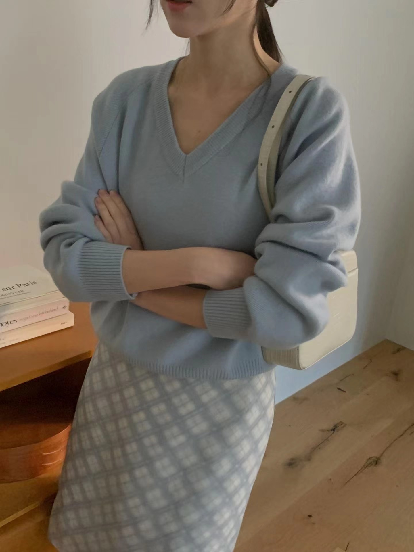 MIELLE-미엘르-OT東大門直郵女裝新品職業熱賣針織衫羅紋MIELLE-미엘르-OT針織衫圖色5