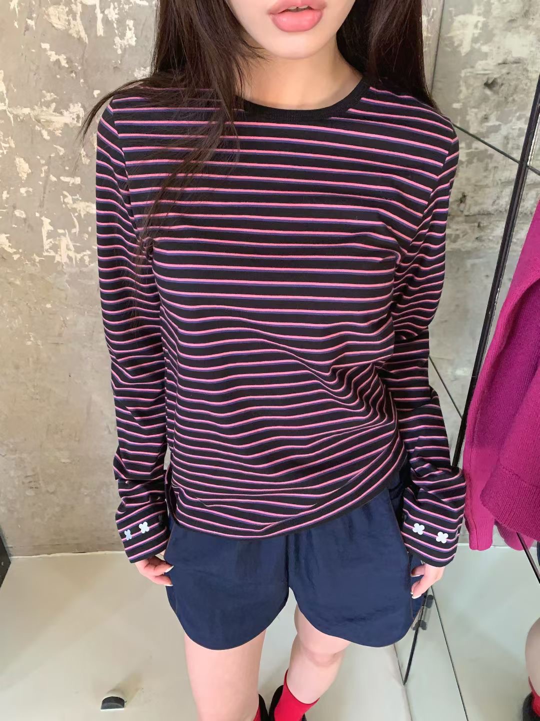 FORMAL韓國直郵女士新品真品職業休閑熱賣人氣時尚長袖T恤FORMAL長袖T恤圖色1