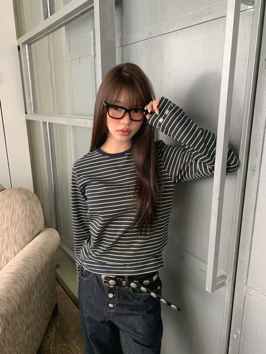 FORMAL韓國直郵女士新品真品職業休閑熱賣人氣時尚長袖T恤FORMAL長袖T恤圖色2