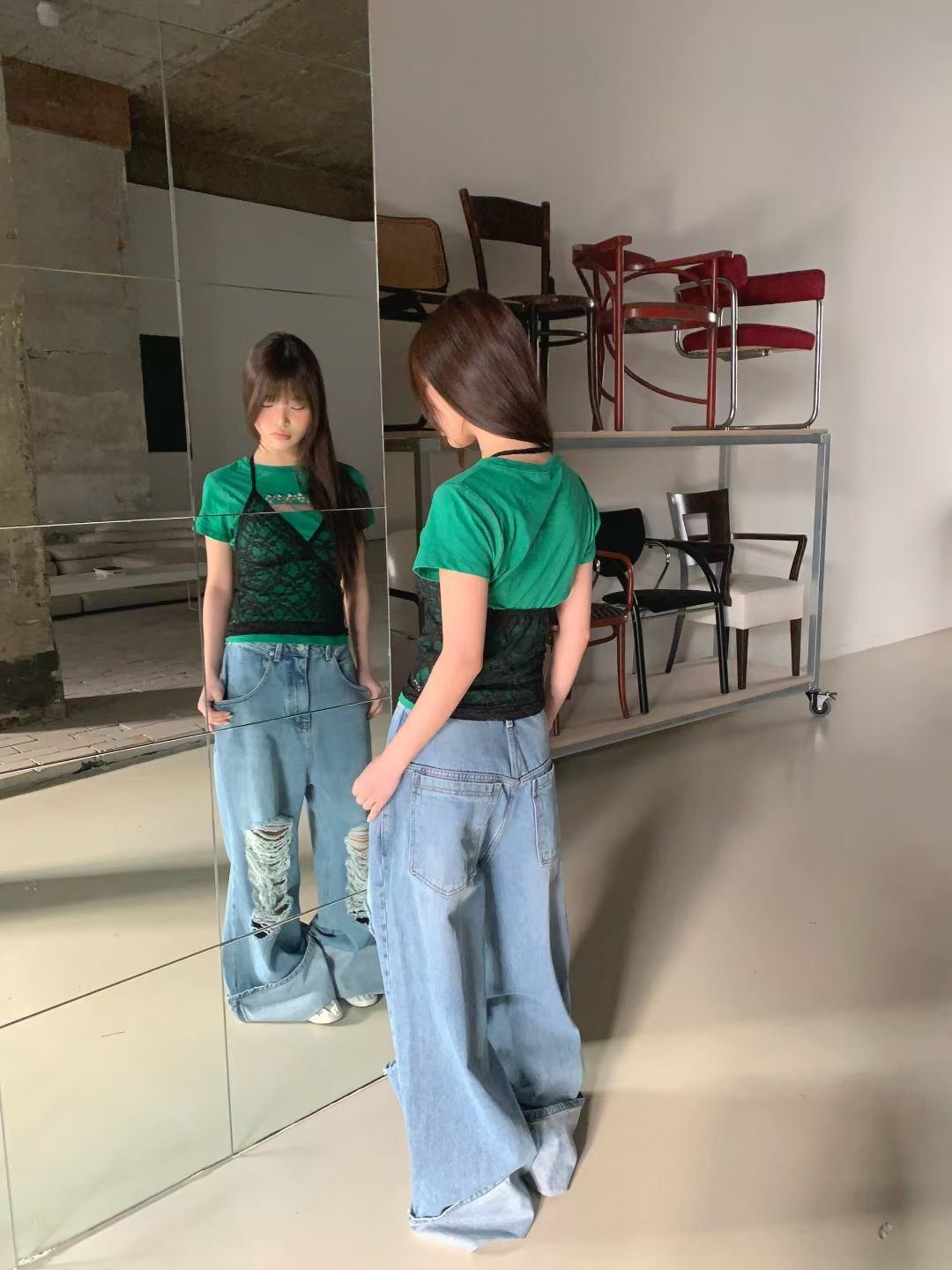 FORMAL韓國直郵女士新品時尚熱賣真品26春夏職業人氣牛仔褲FORMAL牛仔褲