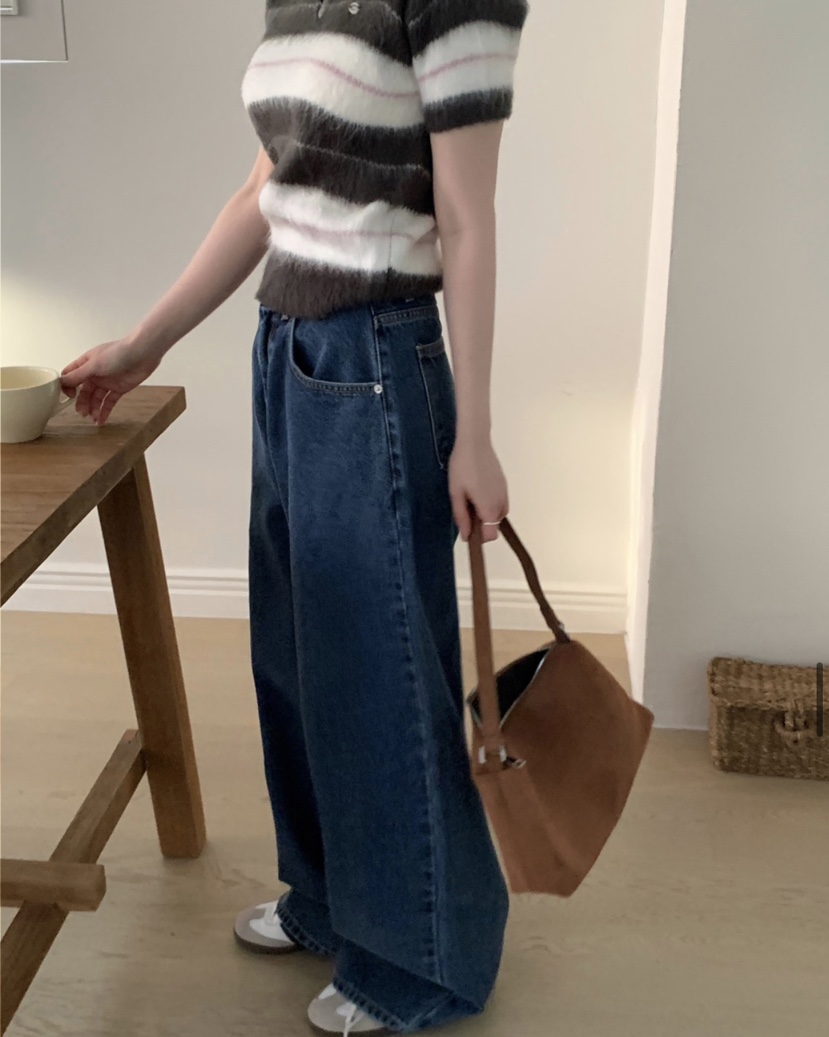 EOMPIT東大門實拍女士新款休閑人氣熱賣推薦職業26春夏牛仔褲EOMPIT牛仔褲