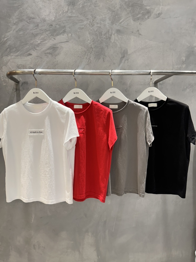 KIFF韓國代購女士新款推薦職業人氣26春夏休閑熱賣T恤刺繡KIFFT恤