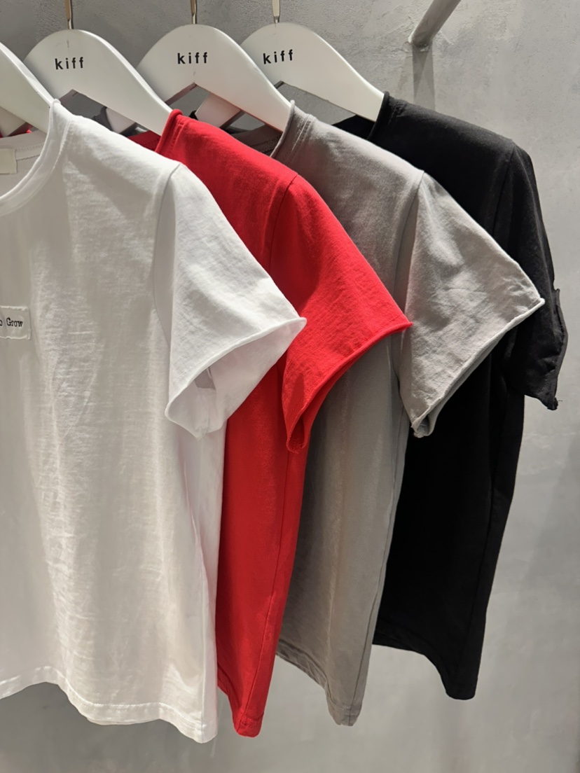 KIFF韓國代購女士新款推薦職業人氣26春夏休閑熱賣T恤刺繡KIFFT恤