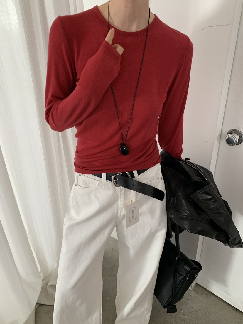 MOVENNE韓國直郵女裝新款休閑職業26春夏真品推薦長袖T恤MOVENNE長袖T恤