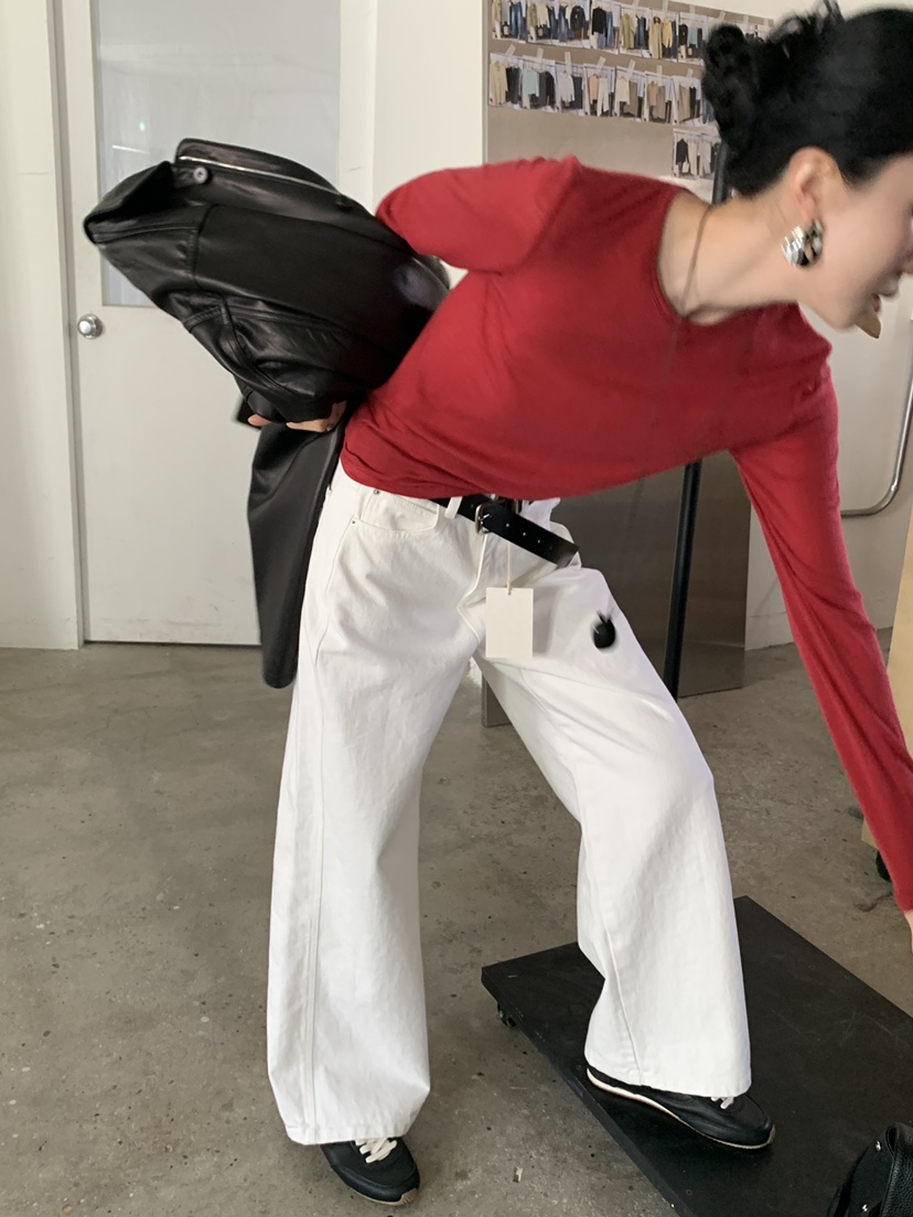 MOVENNE韓國直郵女裝新款休閑職業26春夏真品推薦長袖T恤MOVENNE長袖T恤