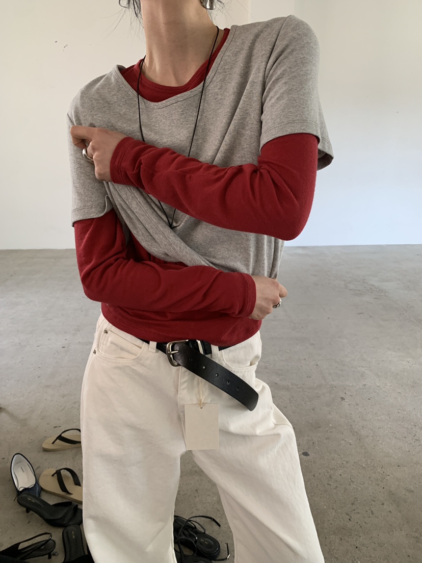 MOVENNE韓國直郵女裝新款休閑職業26春夏真品推薦長袖T恤MOVENNE長袖T恤