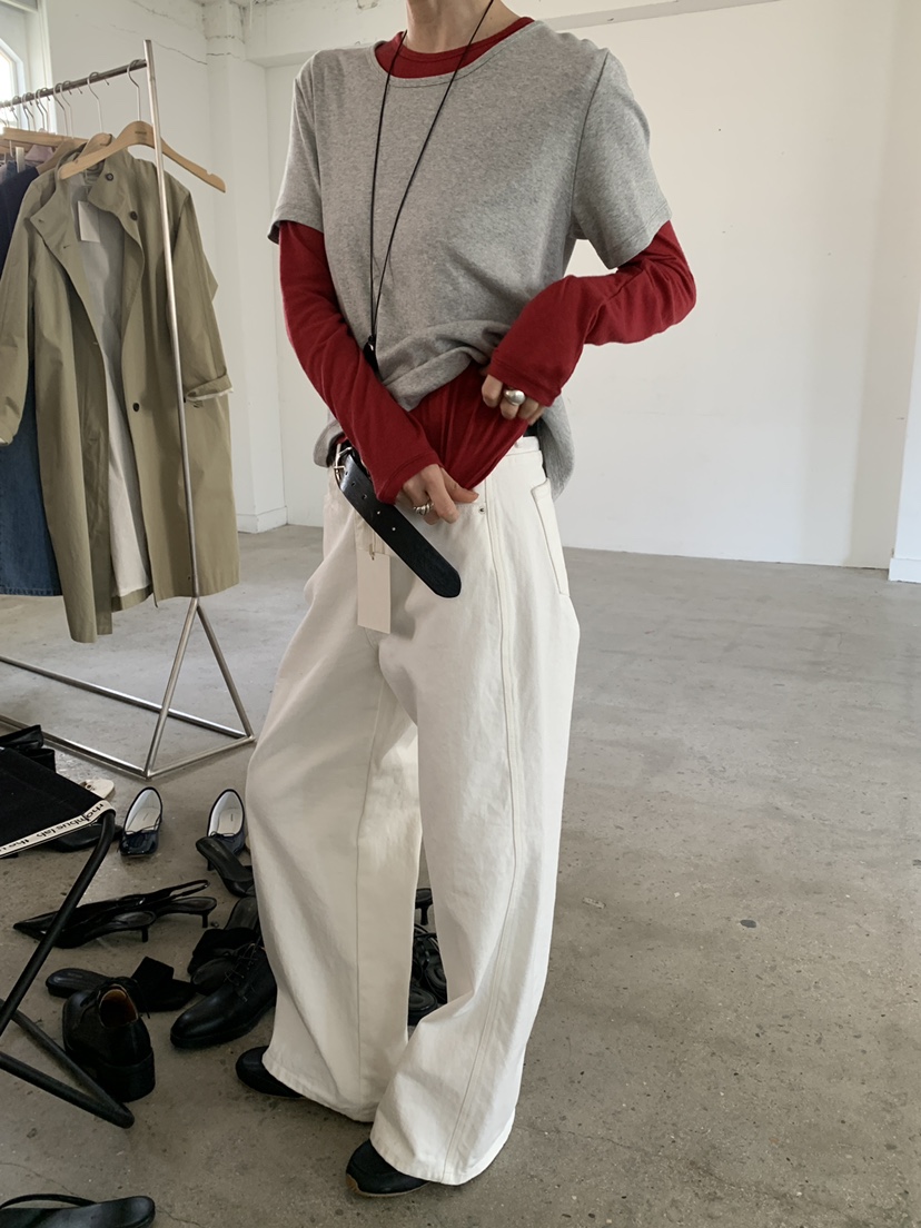 MOVENNE韓國直郵女裝新款休閑職業26春夏真品推薦長袖T恤MOVENNE長袖T恤