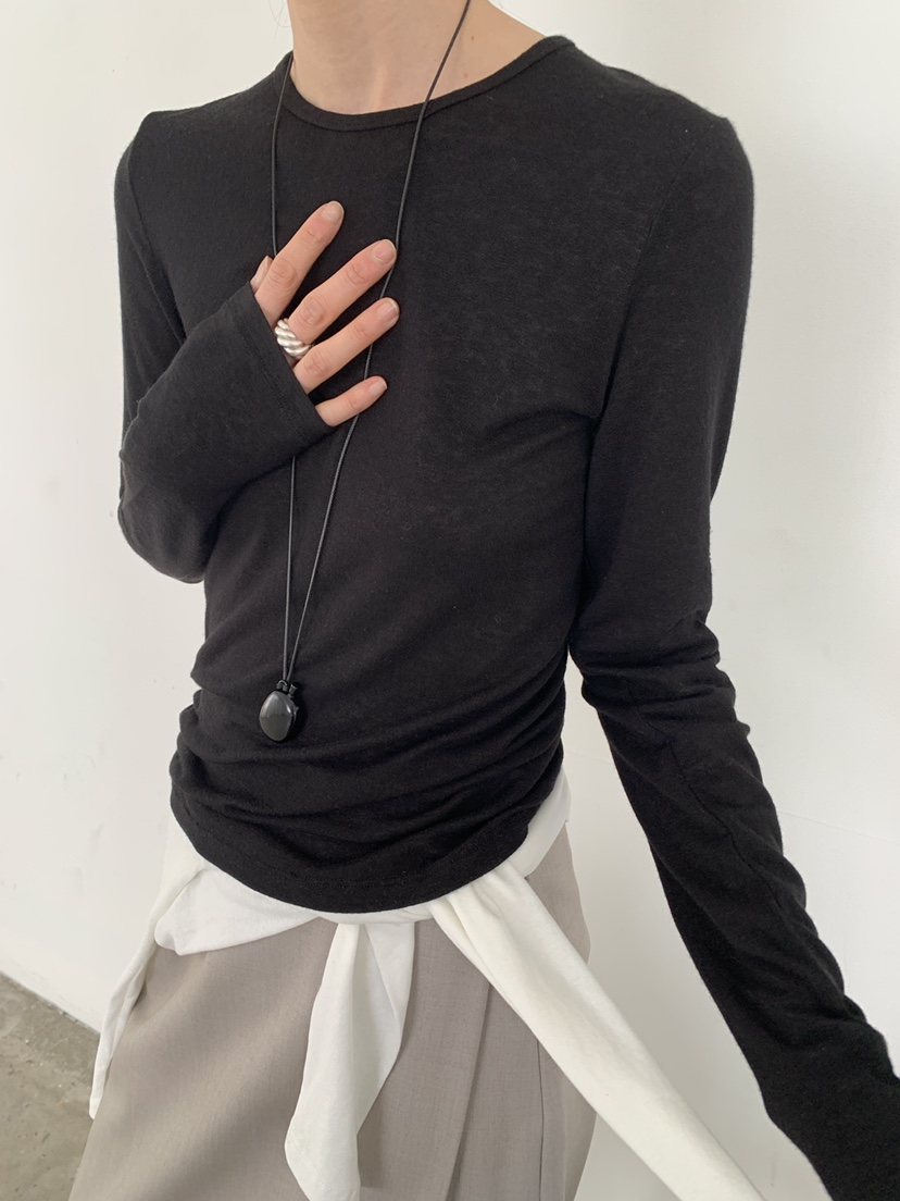 MOVENNE韓國直郵女裝新款休閑職業26春夏真品推薦長袖T恤MOVENNE長袖T恤