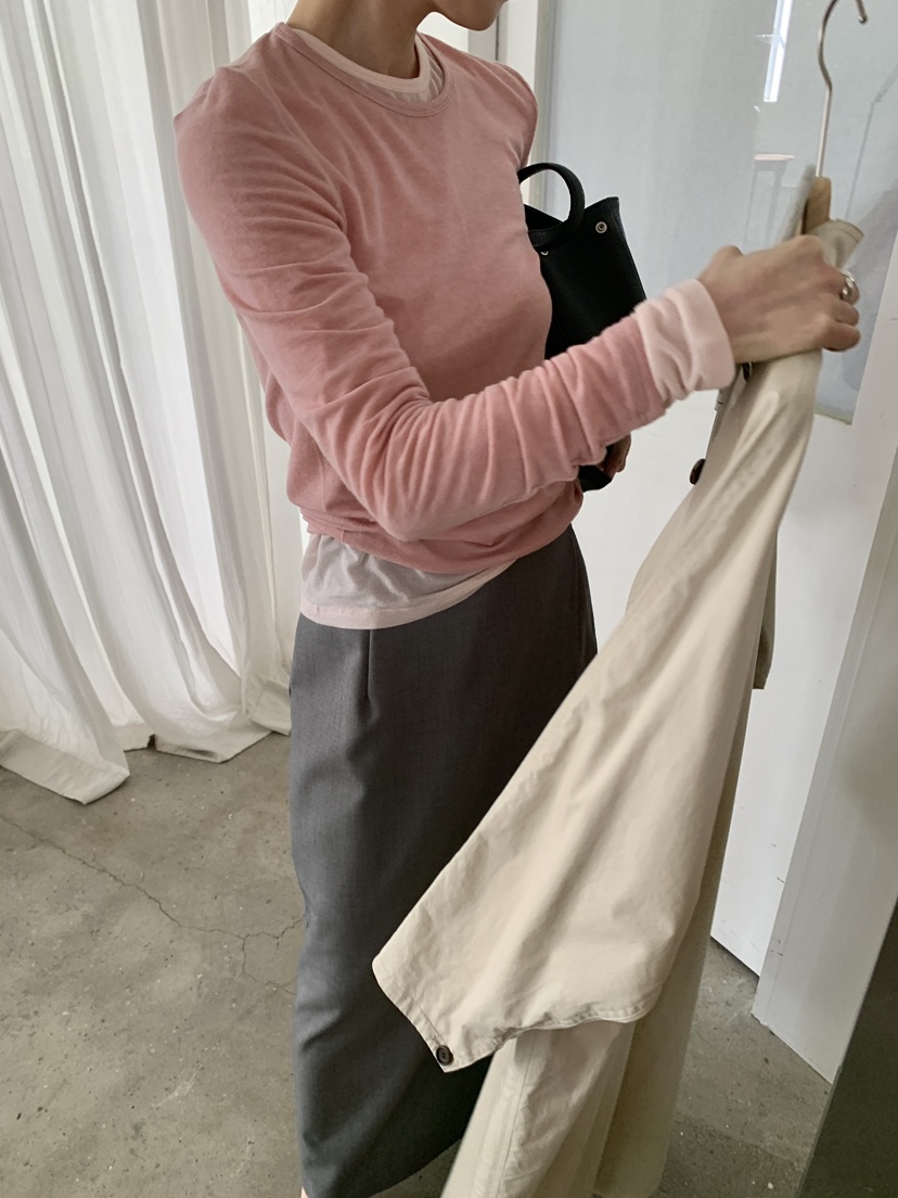 MOVENNE韓國直郵女裝新款休閑職業26春夏真品推薦長袖T恤MOVENNE長袖T恤