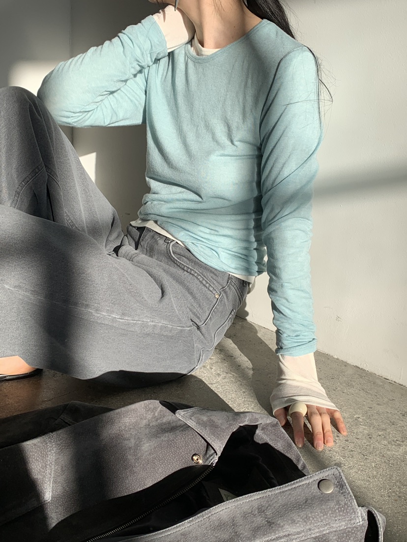 MOVENNE韓國直郵女裝新款休閑職業26春夏真品推薦長袖T恤MOVENNE長袖T恤