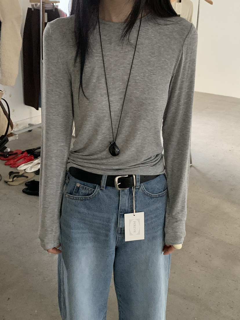 MOVENNE韓國直郵女裝新款休閑職業26春夏真品推薦長袖T恤MOVENNE長袖T恤