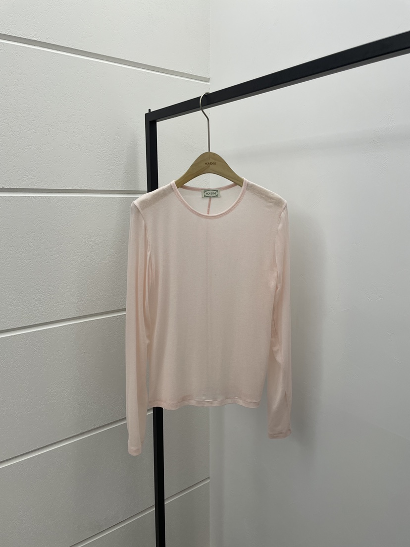 MOVENNE韓國直郵女裝新款休閑職業26春夏真品推薦長袖T恤MOVENNE長袖T恤圖色2