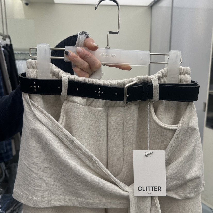 GLITTER韓國代購女士新品真品職業26春夏推薦人氣休閑腰帶GLITTER腰帶圖色1