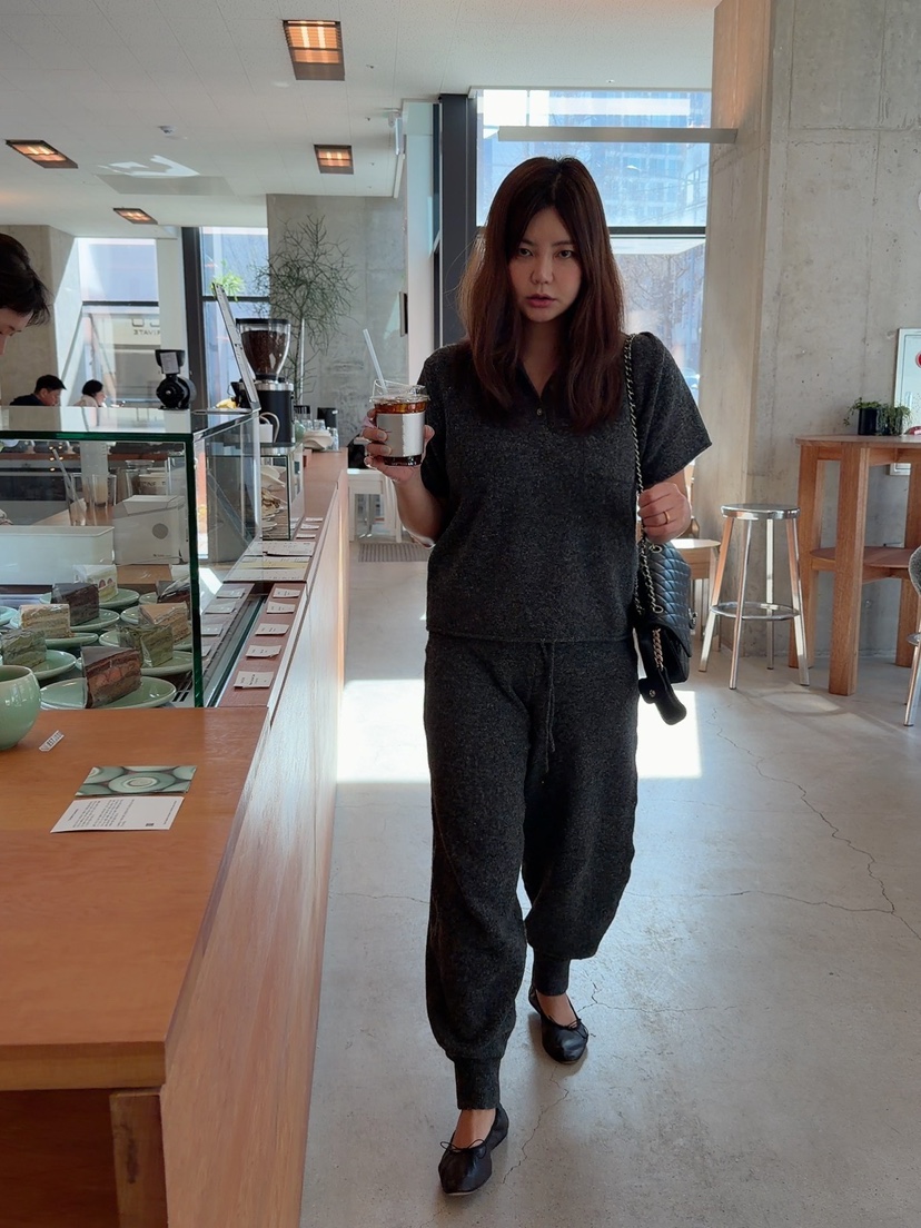 DE VENTI韓國代購女士新品26春夏職業休閑推薦休閑褲針織褲DE VENTI休閑褲