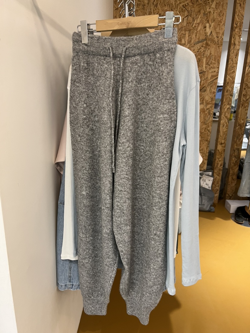 DE VENTI韓國代購女士新品26春夏職業休閑推薦休閑褲針織褲DE VENTI休閑褲圖色2
