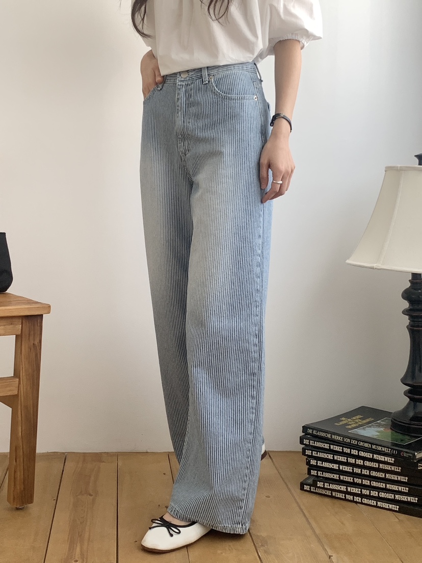 WOOD東大門實拍女士新品推薦真品職業熱賣時尚26春夏牛仔褲WOOD牛仔褲