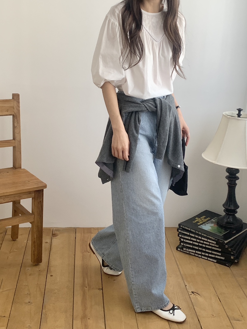 WOOD東大門實拍女士新品推薦真品職業熱賣時尚26春夏牛仔褲WOOD牛仔褲