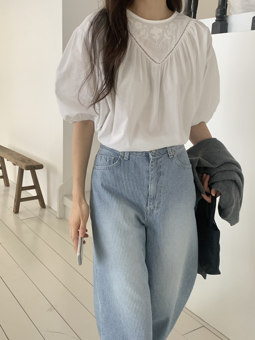 WOOD東大門實拍女士新品推薦真品職業熱賣時尚26春夏牛仔褲WOOD牛仔褲