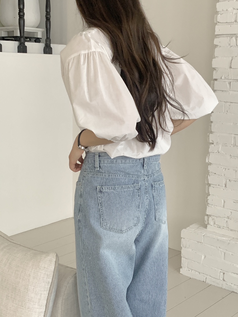 WOOD東大門實拍女士新品推薦真品職業熱賣時尚26春夏牛仔褲WOOD牛仔褲