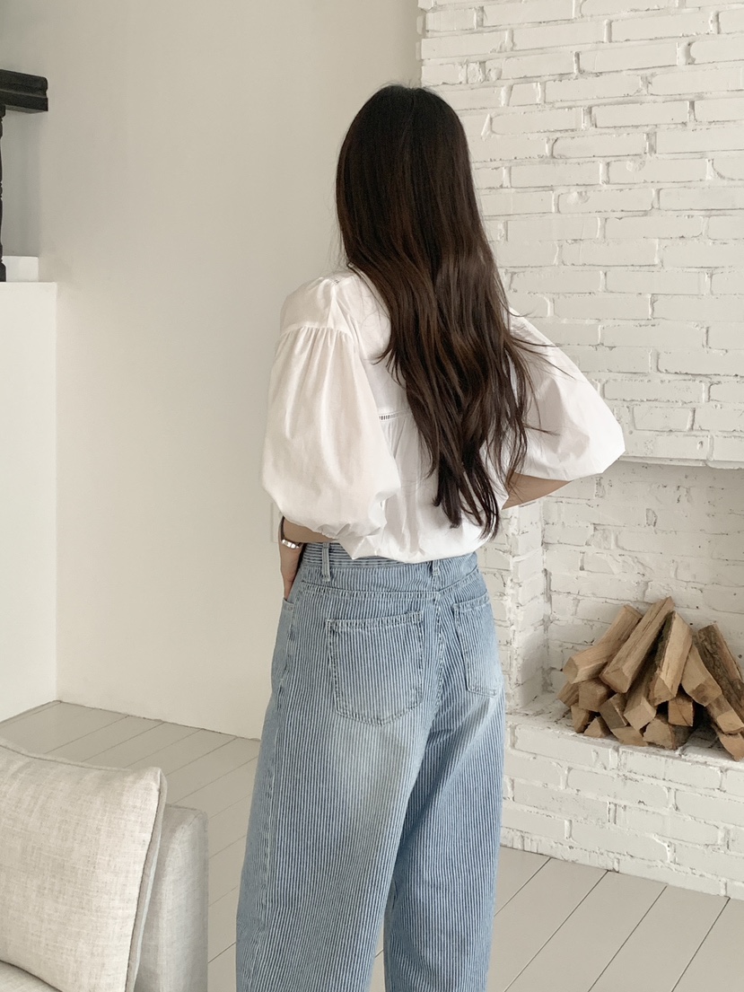 WOOD東大門實拍女士新品推薦真品職業熱賣時尚26春夏牛仔褲WOOD牛仔褲