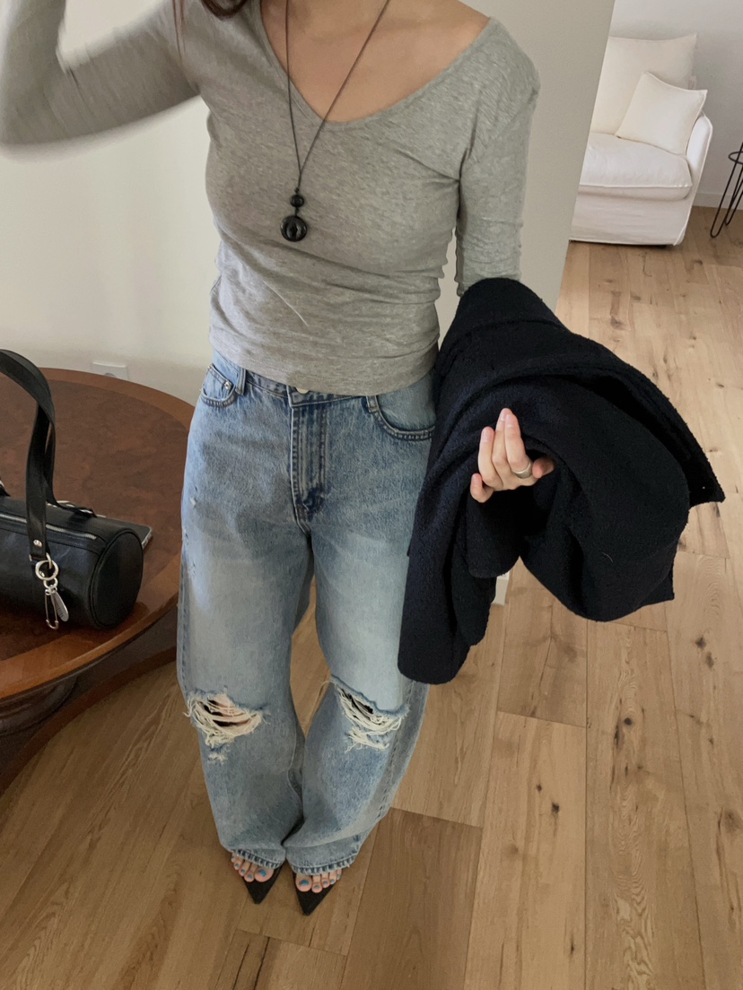 MADE-P東大門直郵女裝新款休閑熱賣時尚推薦真品長袖T恤MADE-P長袖T恤