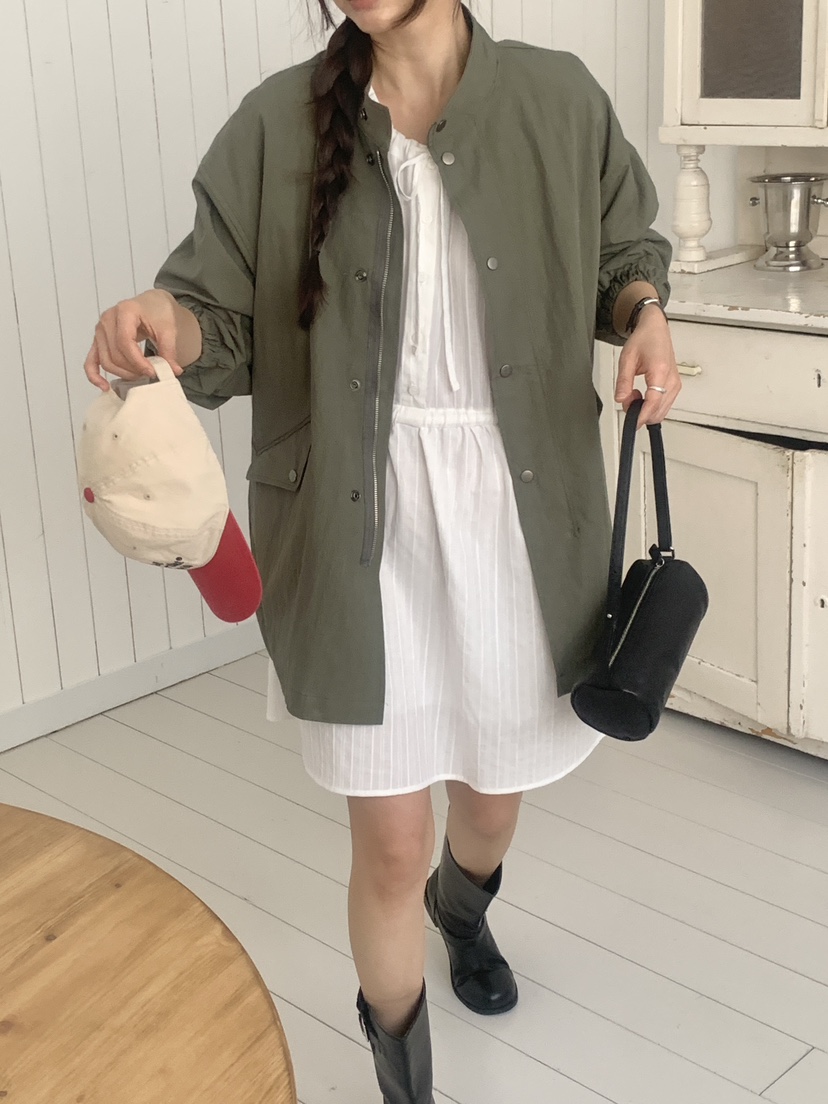 WOOD韓國代購女裝新款推薦時尚真品休閑職業熱賣26春夏連衣裙WOOD連衣裙