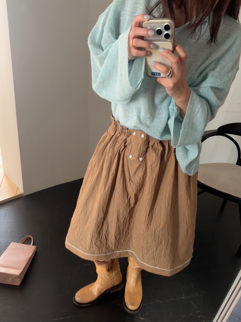 DE VENTI韓國代購女裝新款真品人氣休閑職業半身裙中短裙DE VENTI半身裙/中短裙