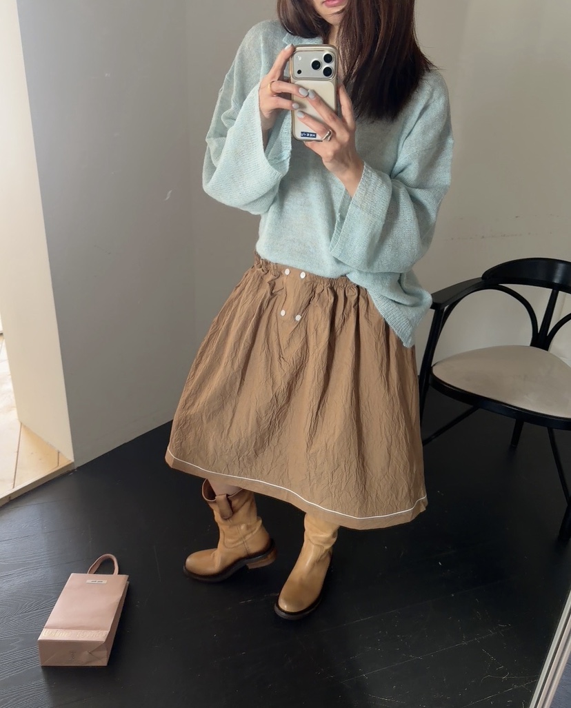 DE VENTI韓國代購女裝新款真品人氣休閑職業半身裙中短裙DE VENTI半身裙/中短裙