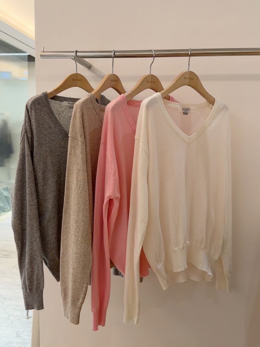 DE VENTI韓國直郵女士新品26春夏熱賣推薦時尚針織衫V領DE VENTI針織衫