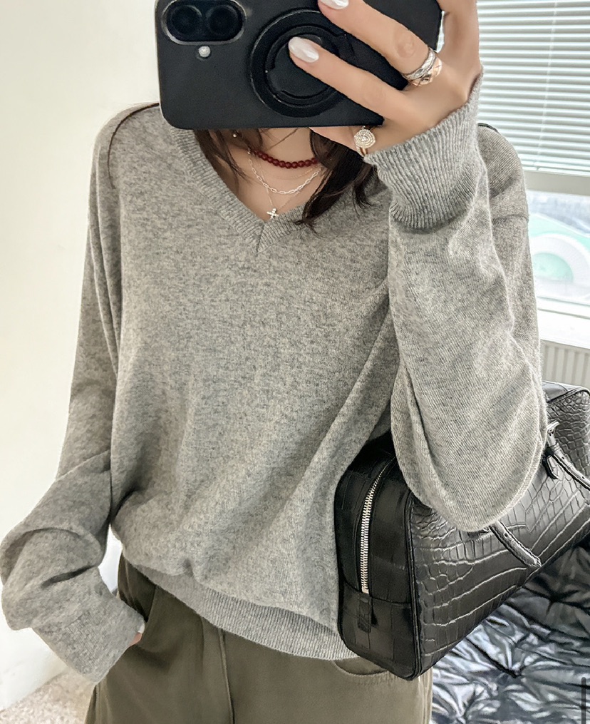 DE VENTI韓國直郵女士新品26春夏熱賣推薦時尚針織衫V領DE VENTI針織衫圖色1