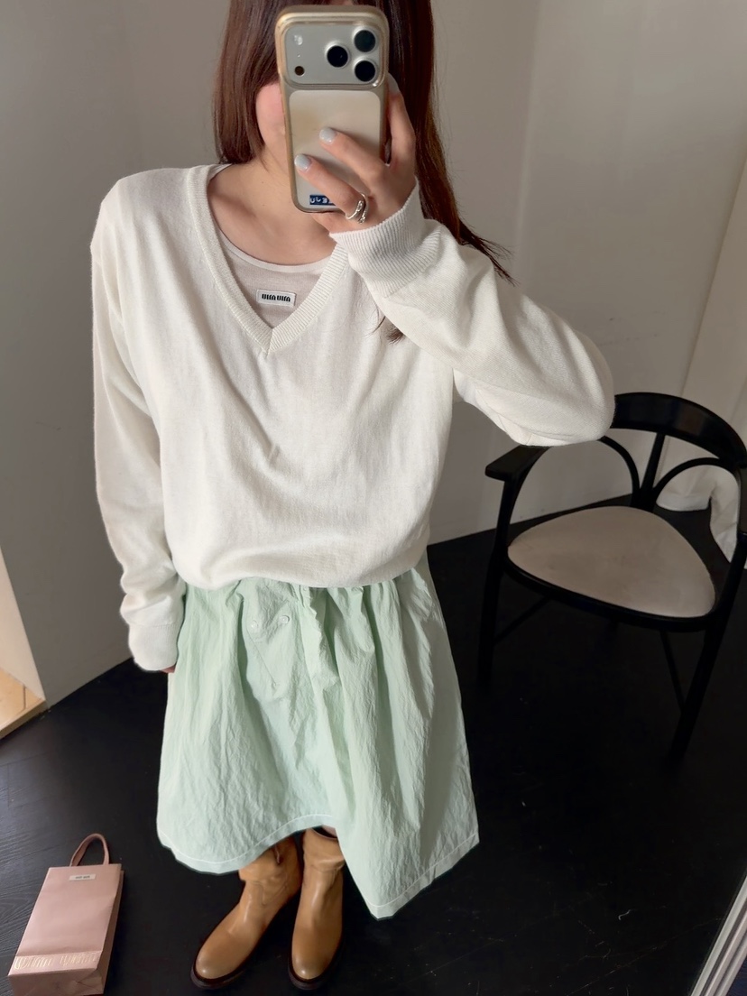 DE VENTI韓國直郵女士新品26春夏熱賣推薦時尚針織衫V領DE VENTI針織衫圖色3