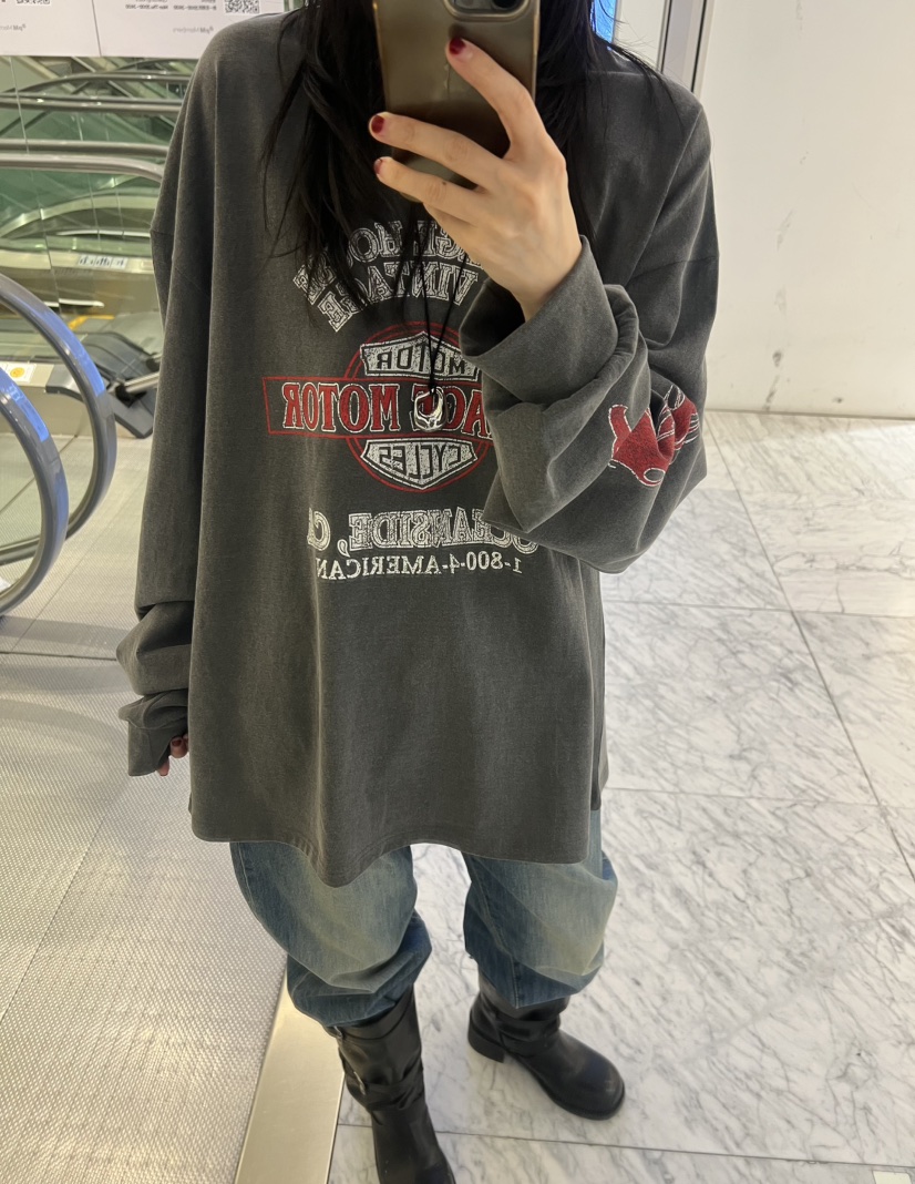 DE VENTI韓國直郵女士新款休閑推薦熱賣人氣職業長袖T恤DE VENTI長袖T恤