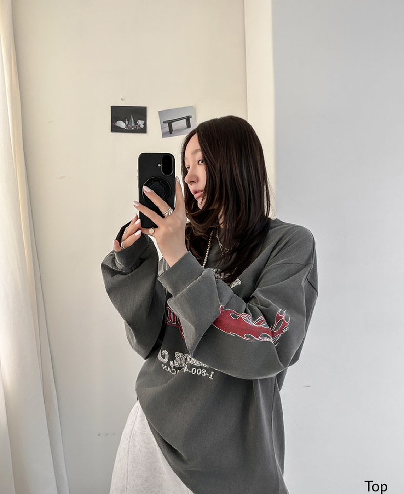 DE VENTI韓國直郵女士新款休閑推薦熱賣人氣職業長袖T恤DE VENTI長袖T恤