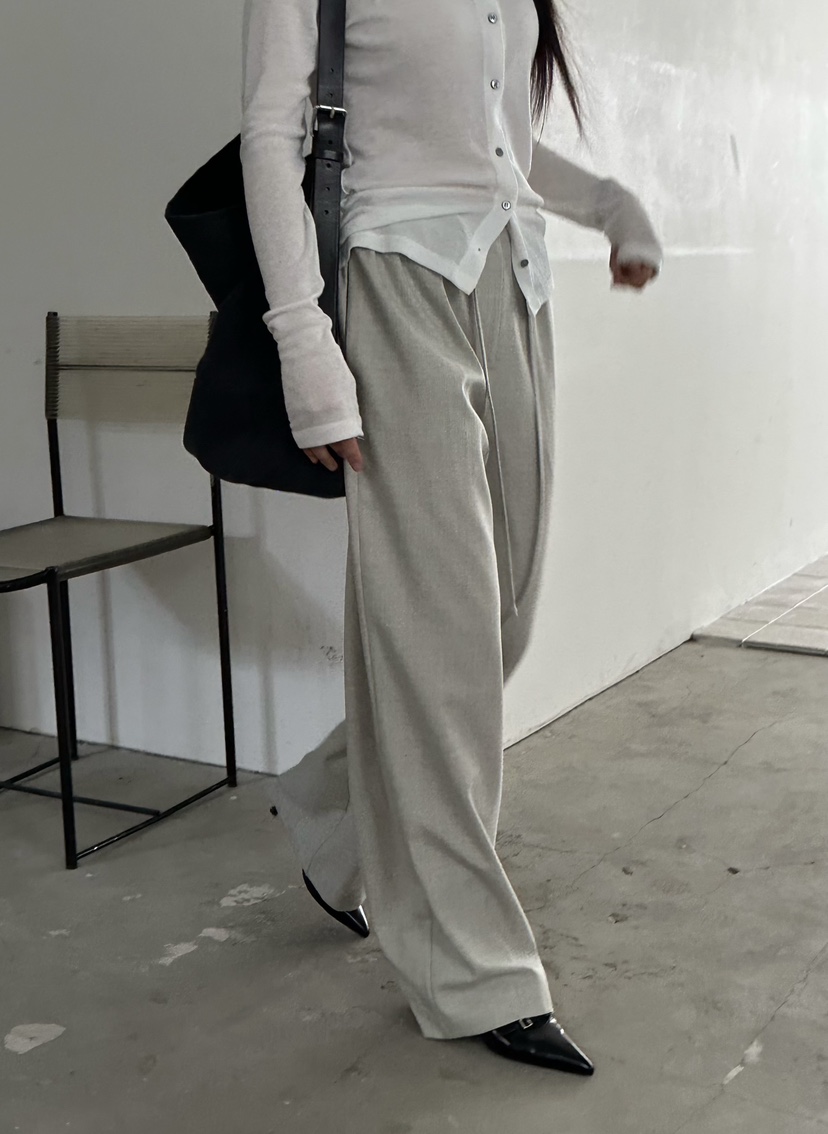 LE VASE韓國代購女士新款職業推薦休閑熱賣26春夏人氣褲子LE VASE褲子