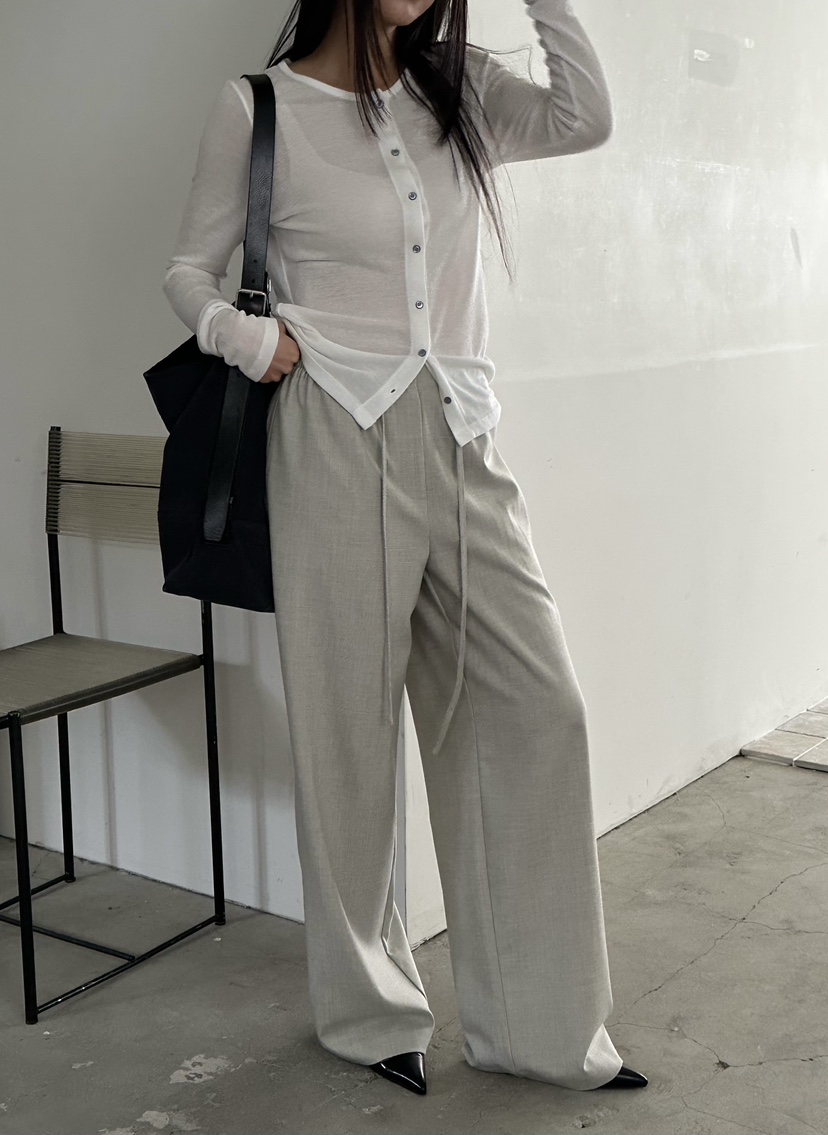 LE VASE韓國代購女士新款職業推薦休閑熱賣26春夏人氣褲子LE VASE褲子